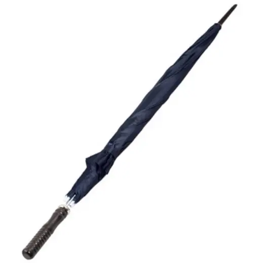 Golf Umbrella - Faux Wooden Handle Navy Handle